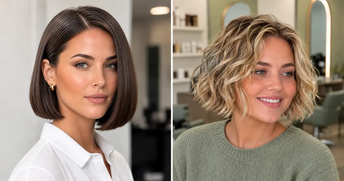 15 short French bob haircuts for women, including blunt, wavy, curly and curtain bang styles