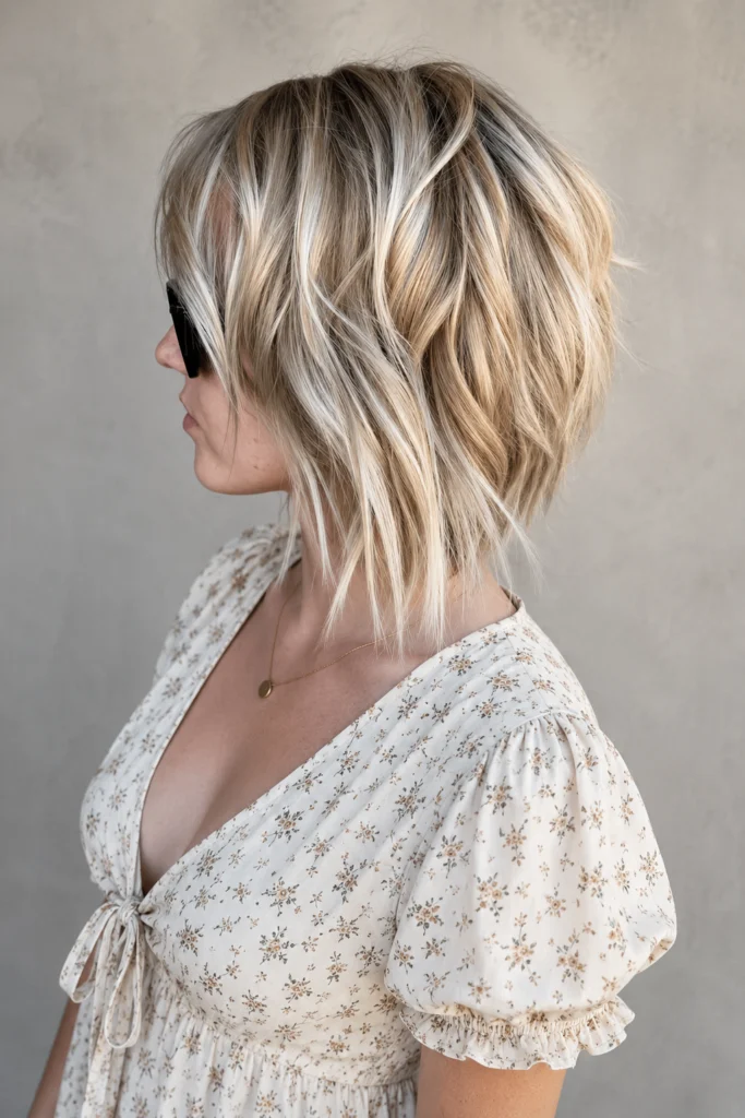 Layered French Bob — Medium Density