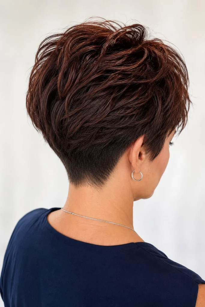 Textured Crop with Heavy Nape Tapering — High Density