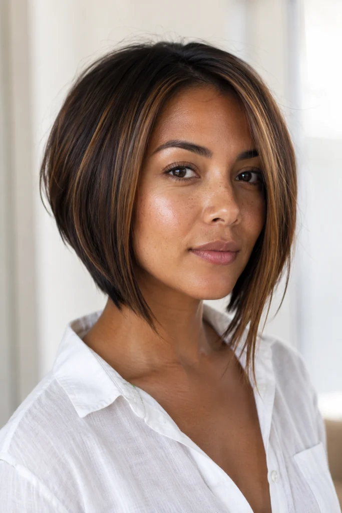 The Angled Bob for Added Volume