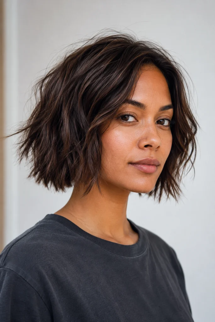 The Choppy Bob With Texture