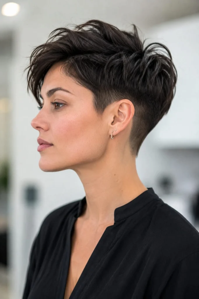 Undercut Pixie — High Density