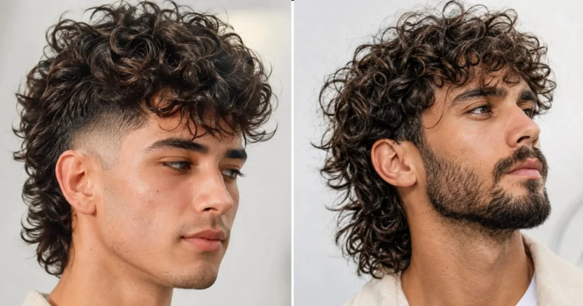 Modern Mullet Curly Hair