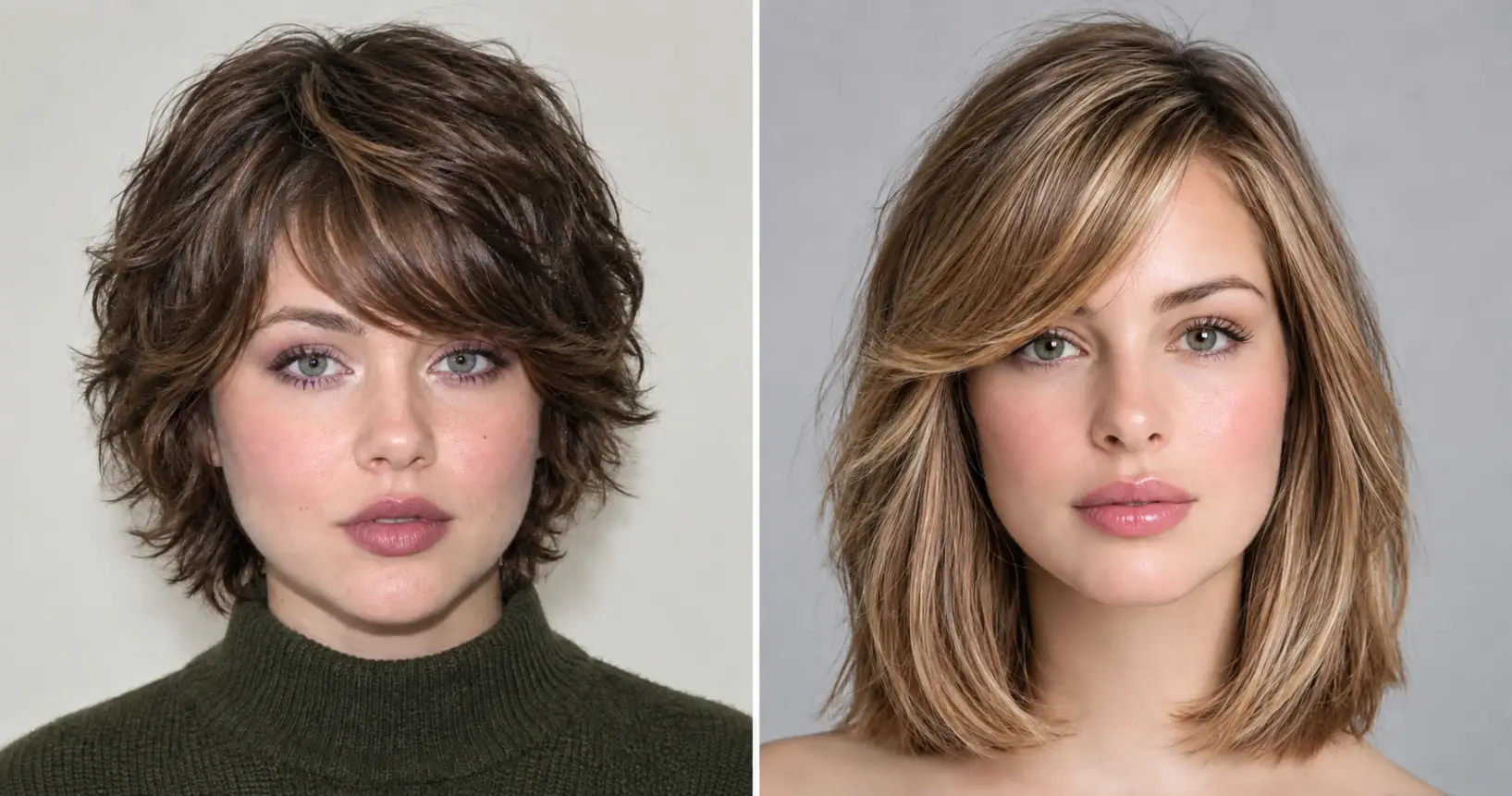25 side swept bangs hairstyles for round face