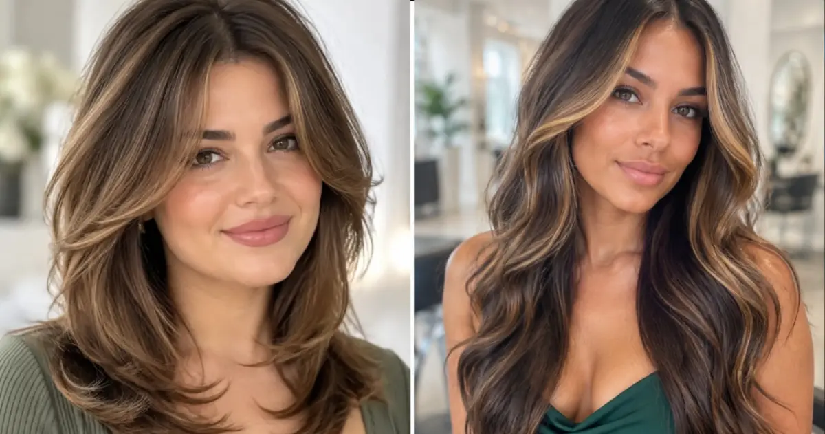 Long Layer Haircuts With Face-Framing